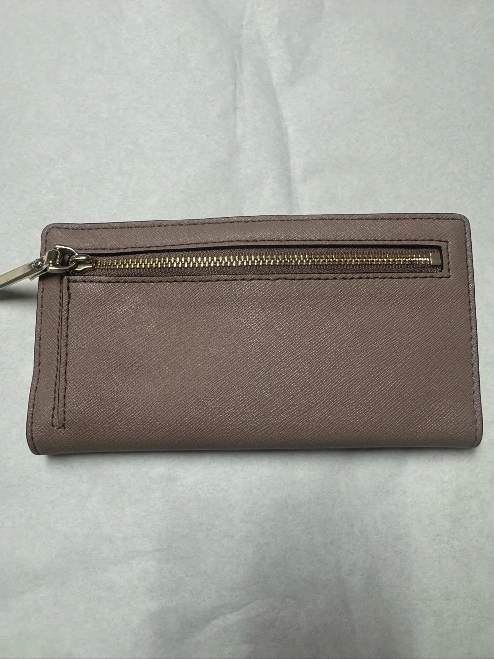 Kate Spade New York Colorblock (Two-Tone) Saffiano Leather Wallet black/mauve